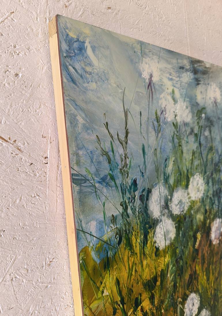 Original Abstract Expressionism Botanic Painting by Dora Stork
