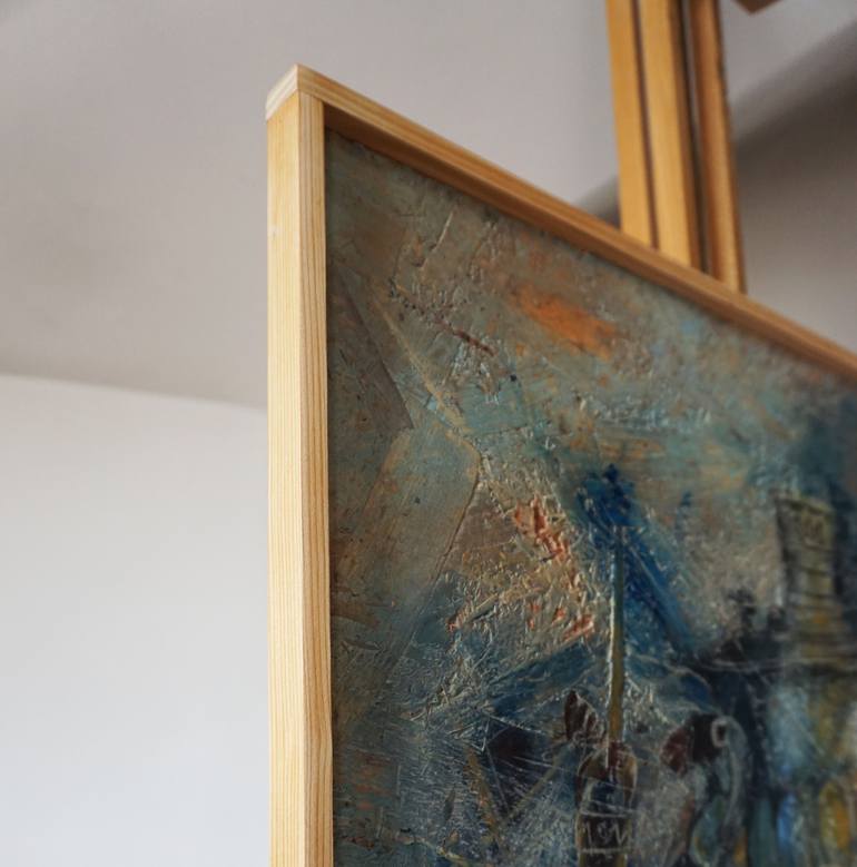 Original Abstract Still Life Painting by Dora Stork