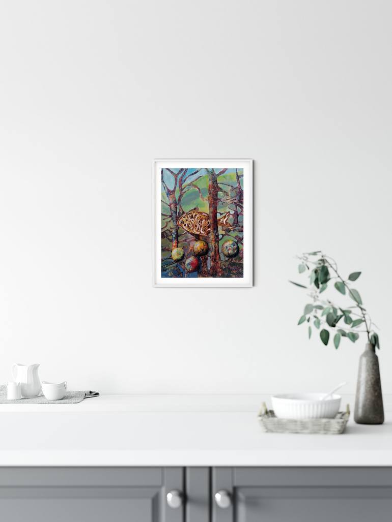 Original Abstract Expressionism Abstract Painting by Dora Stork