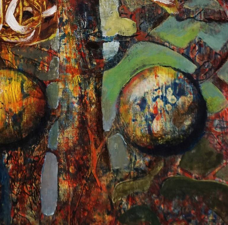 Original Abstract Expressionism Abstract Painting by Dora Stork