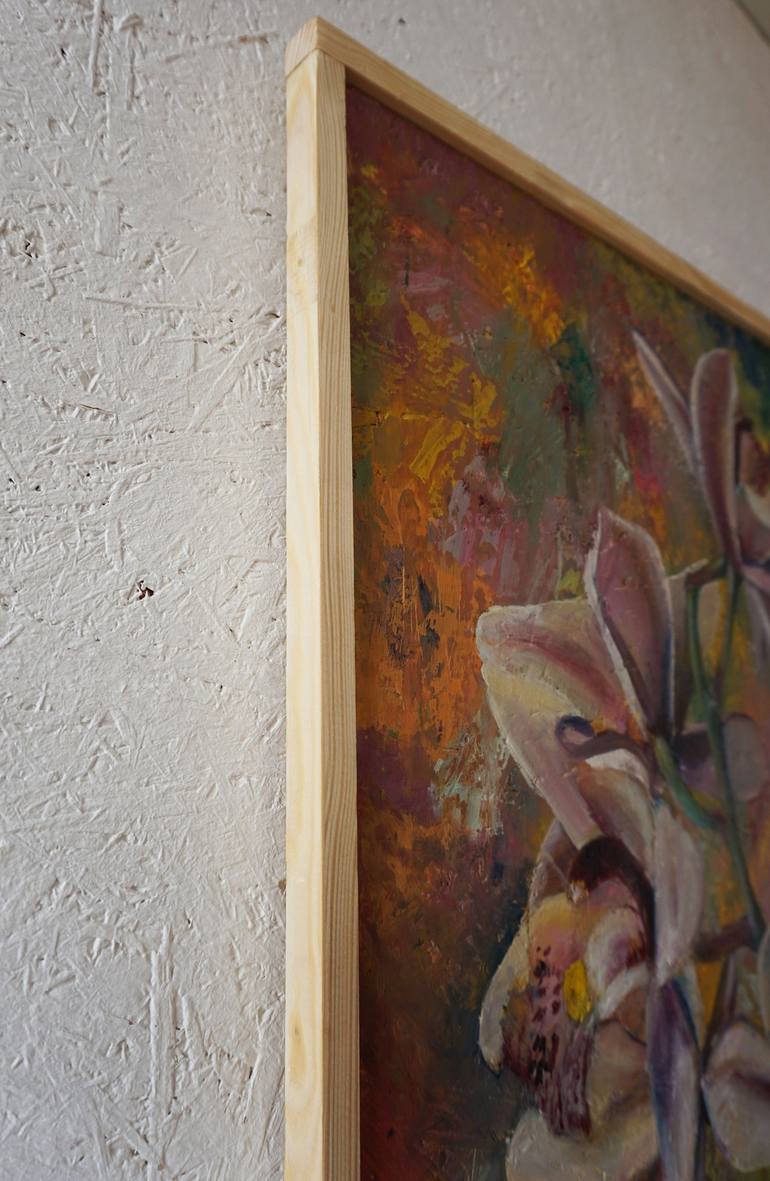 Original Abstract Expressionism Botanic Painting by Dora Stork