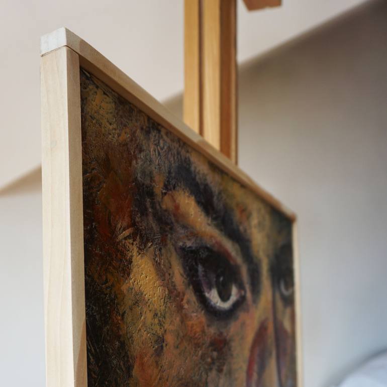 Original Abstract Expressionism People Painting by Dora Stork