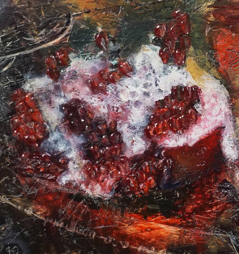 Original Abstract Expressionism People Painting by Dora Stork