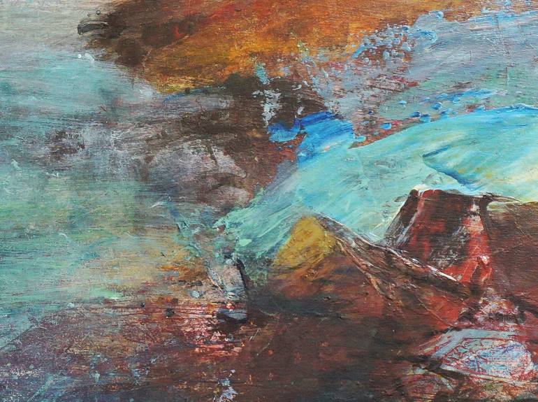 Original Abstract Landscape Painting by Dora Stork