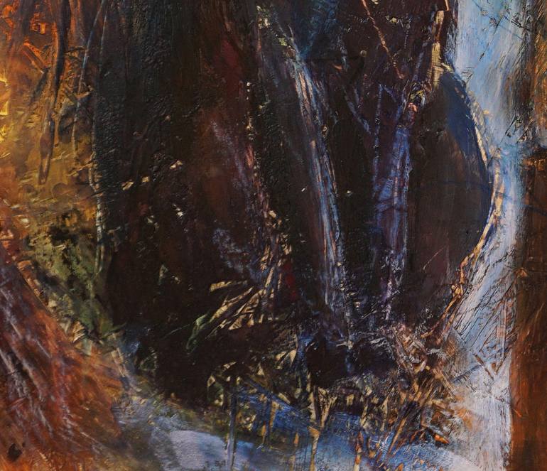 Original Abstract Expressionism Animal Painting by Dora Stork