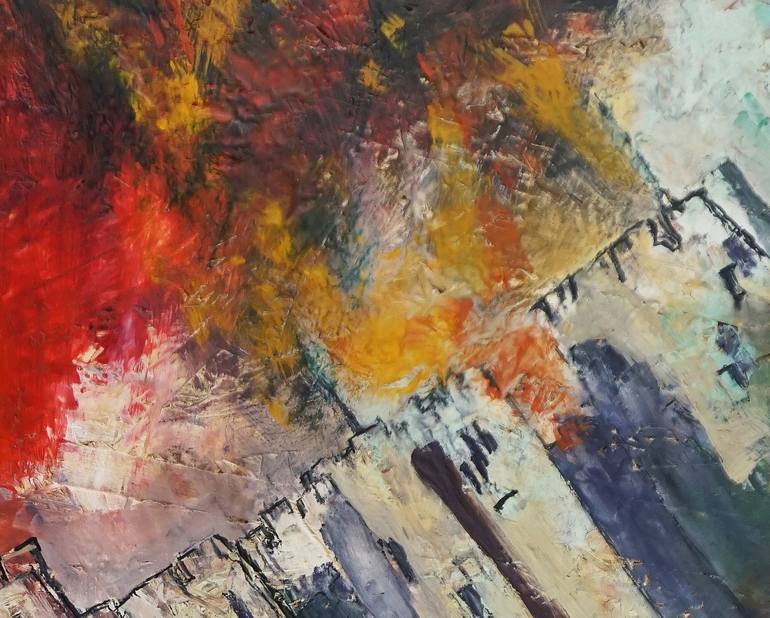 Original Expressionism Politics Painting by Dora Stork