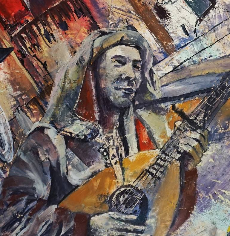 Original Expressionism Politics Painting by Dora Stork