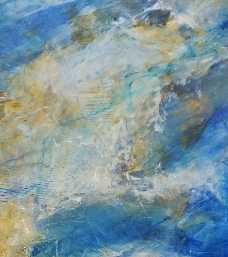 Original Abstract Seascape Painting by Dora Stork