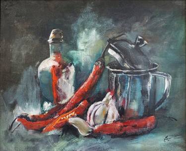 Original Impressionism Still Life Paintings by Dora Stork