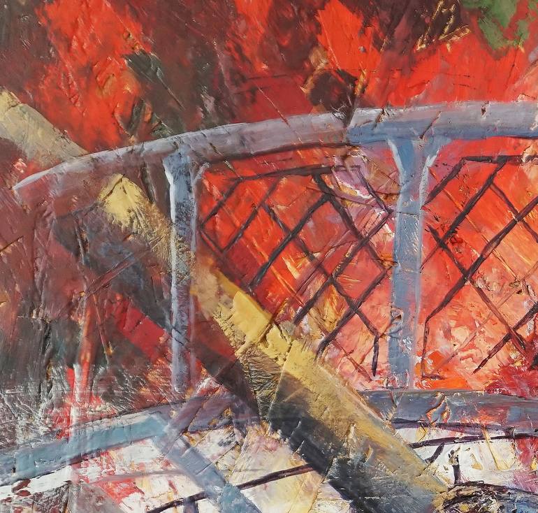 Original Expressionism Politics Painting by Dora Stork
