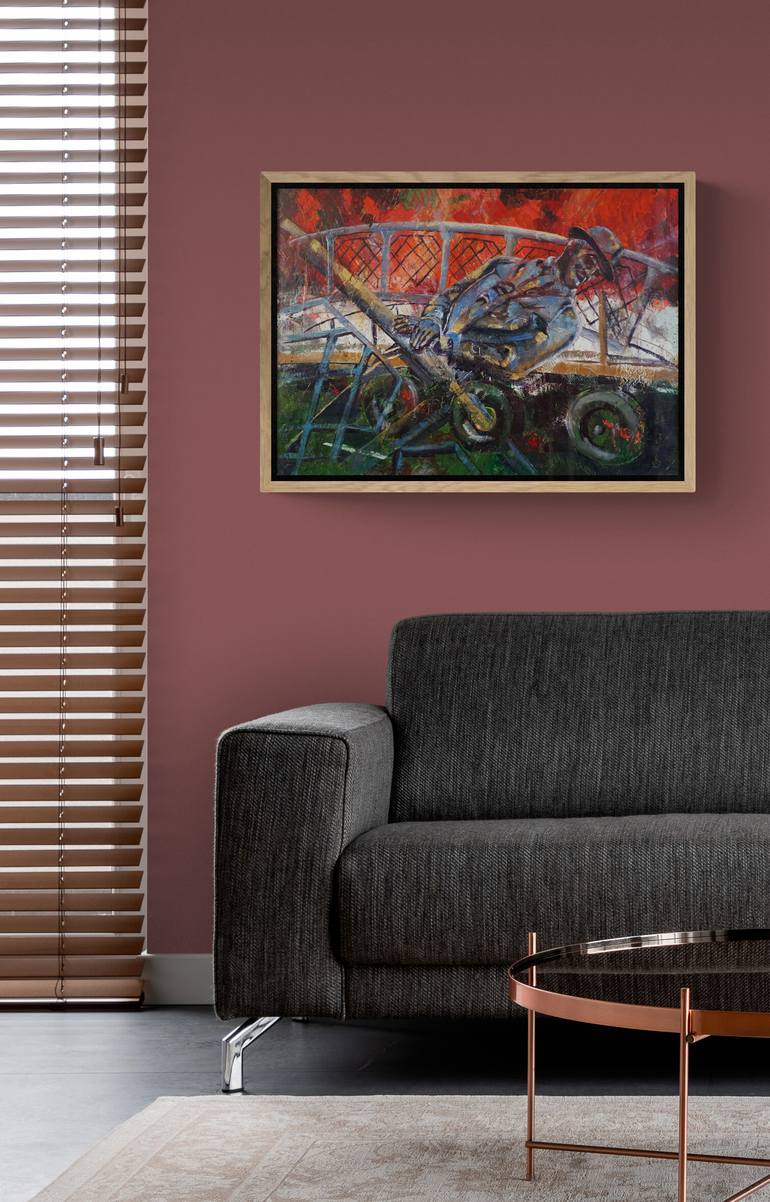 Original Expressionism Politics Painting by Dora Stork