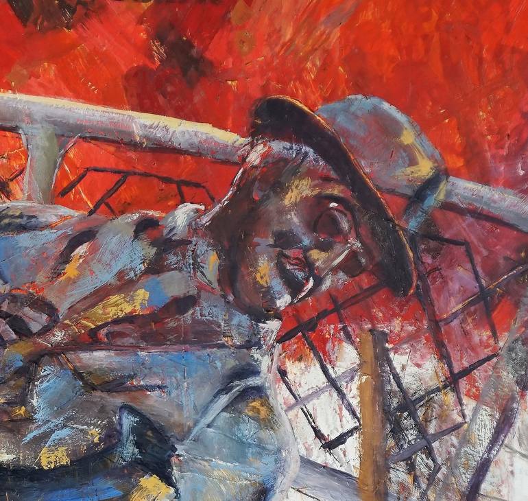 Original Expressionism Politics Painting by Dora Stork