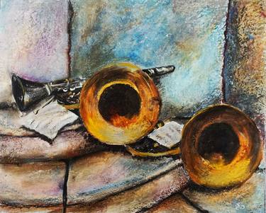 Original Impressionism Music Paintings by Dora Stork