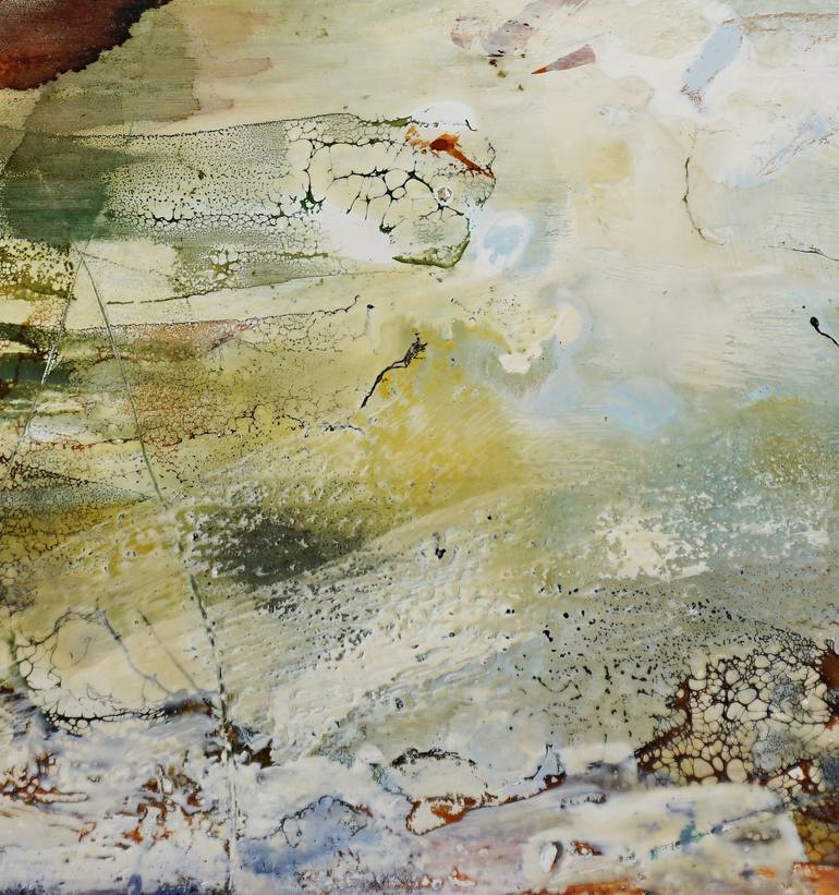 Original Abstract Expressionism Abstract Painting by Dora Stork