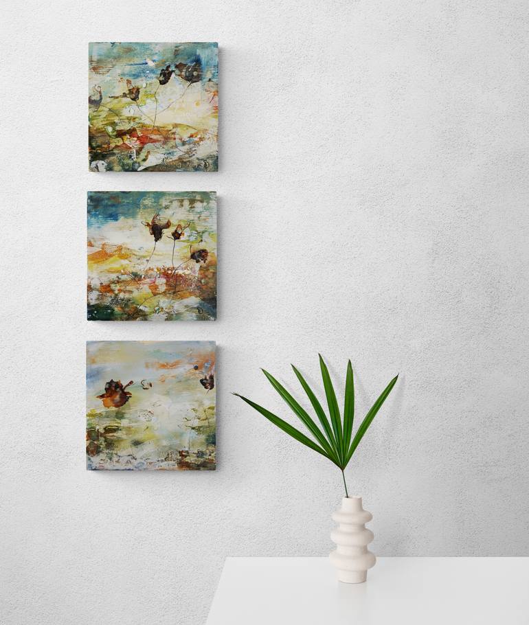 Original Abstract Landscape Painting by Dora Stork