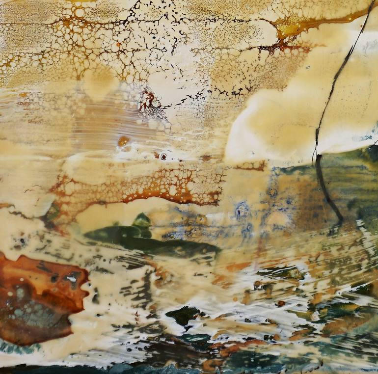 Original Abstract Landscape Painting by Dora Stork
