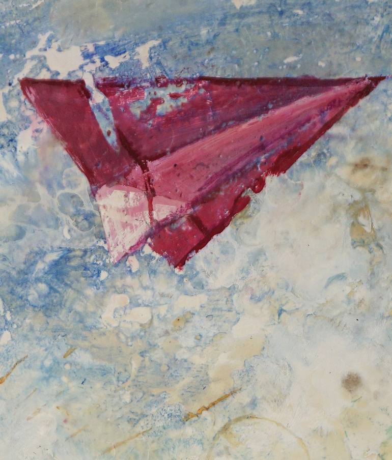 Original Airplane Painting by Dora Stork