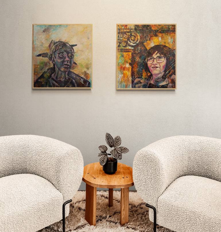 Original Figurative People Painting by Dora Stork