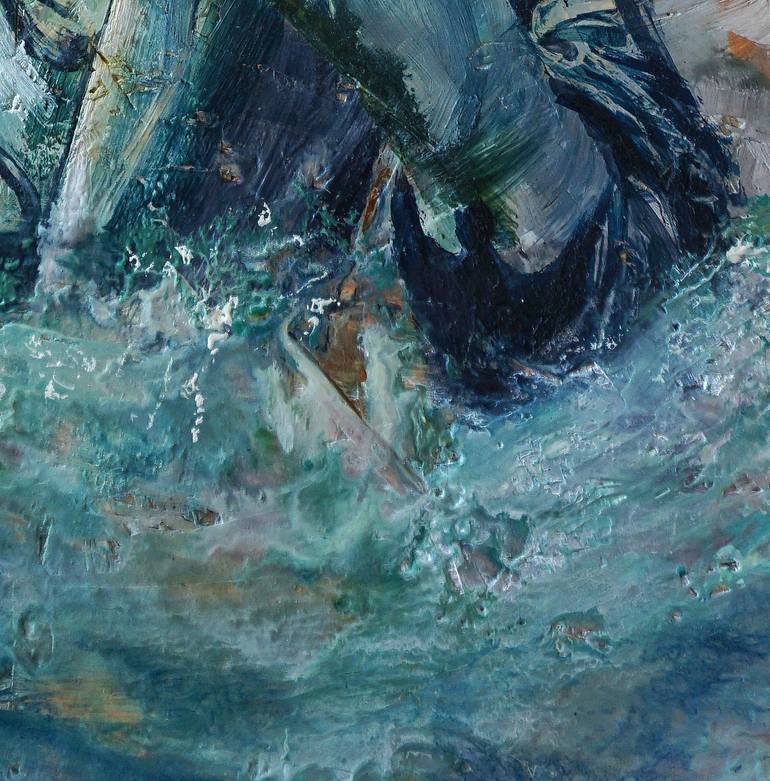 Original Abstract People Painting by Dora Stork