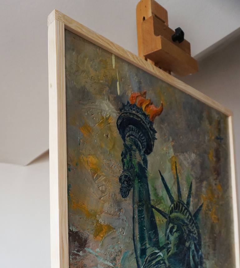 Original Abstract People Painting by Dora Stork