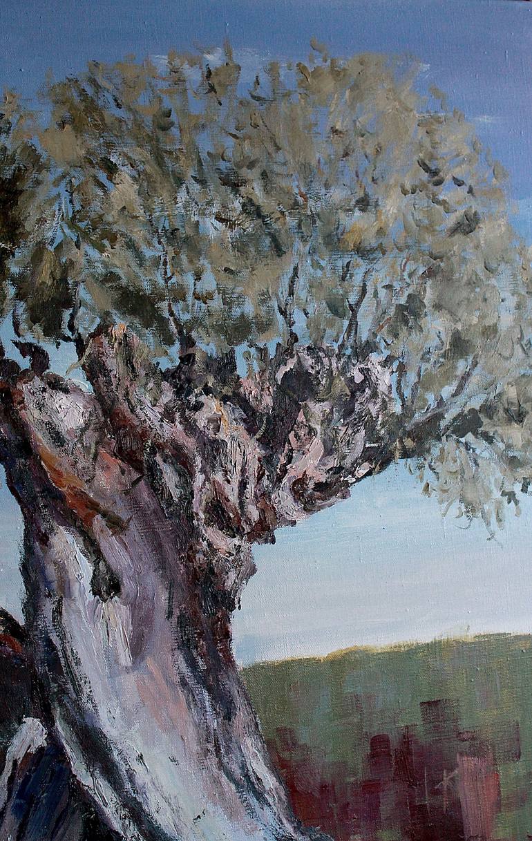 Original Fine Art Tree Painting by Volha Milashevich