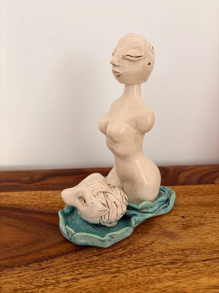 Original Symbolism Nude Sculpture by Stefy Spangenberg