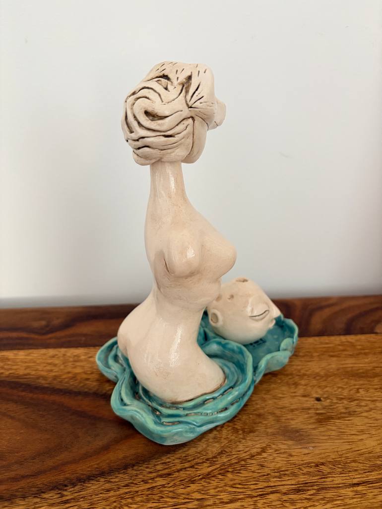 Original Symbolism Nude Sculpture by Stefy Spangenberg