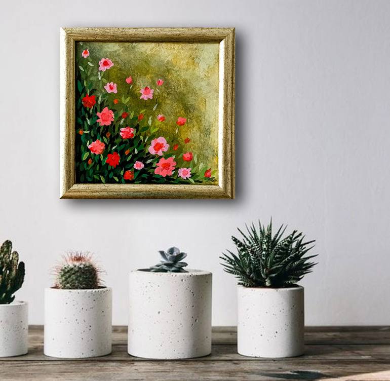 Original Fine Art Floral Painting by BOOLE Art