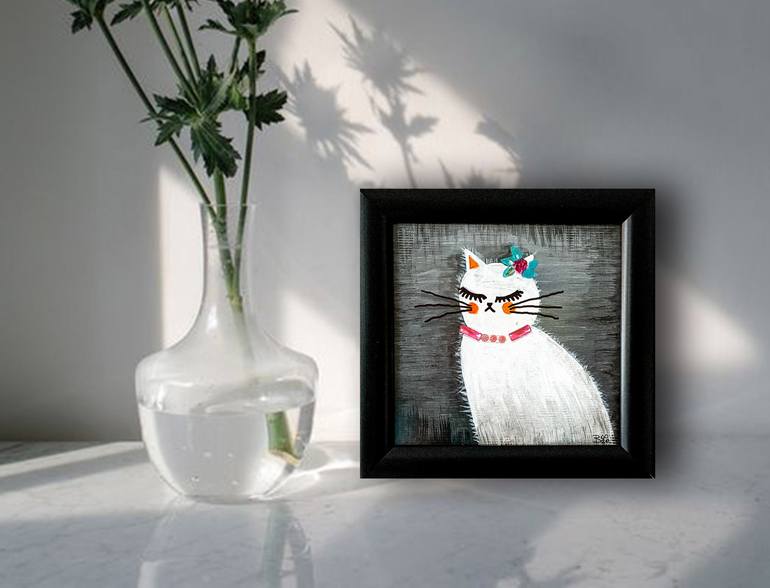 Original Illustration Cats Painting by BOOLE Art