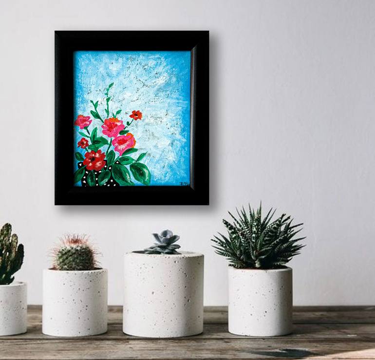 Original Fine Art Floral Painting by BOOLE Art