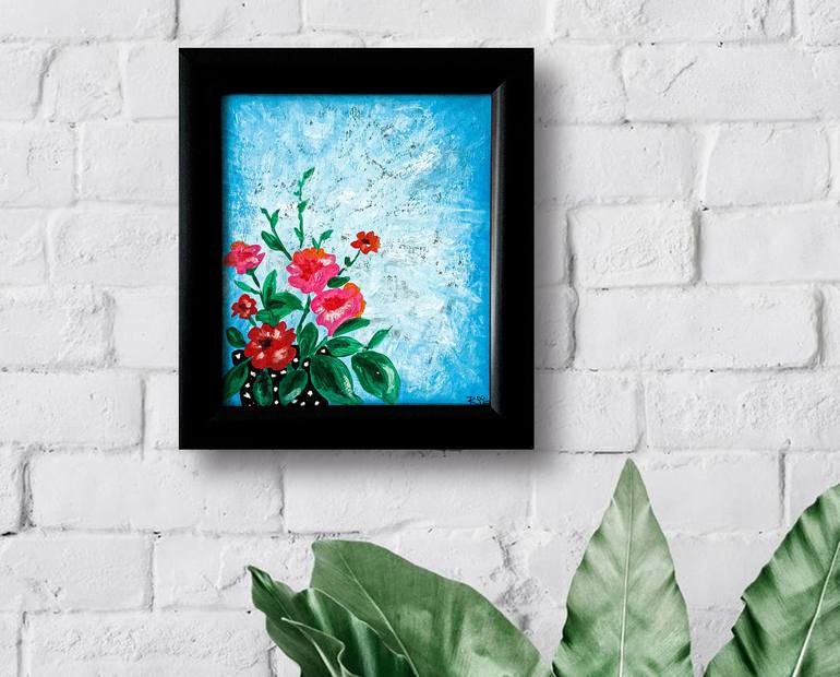 Original Fine Art Floral Painting by BOOLE Art