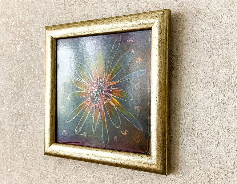 Original Abstract Floral Painting by BOOLE Art