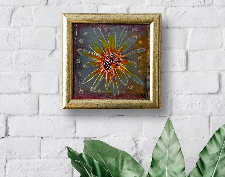 Original Abstract Floral Painting by BOOLE Art