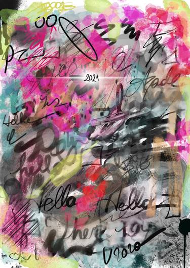 Print of Conceptual Abstract Mixed Media by BOOLE Art