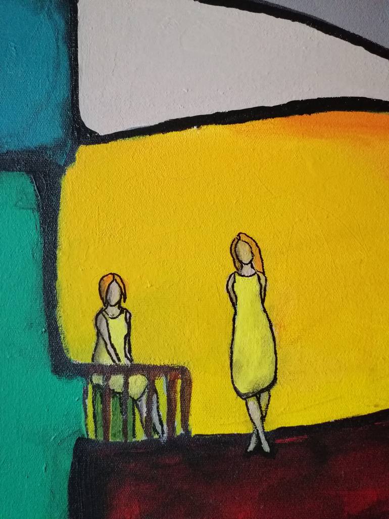 Original Figurative Women Painting by Şaylan Özyılmaz