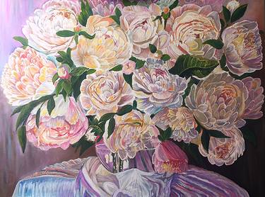 Original Floral Painting by Наталья Комиссарова