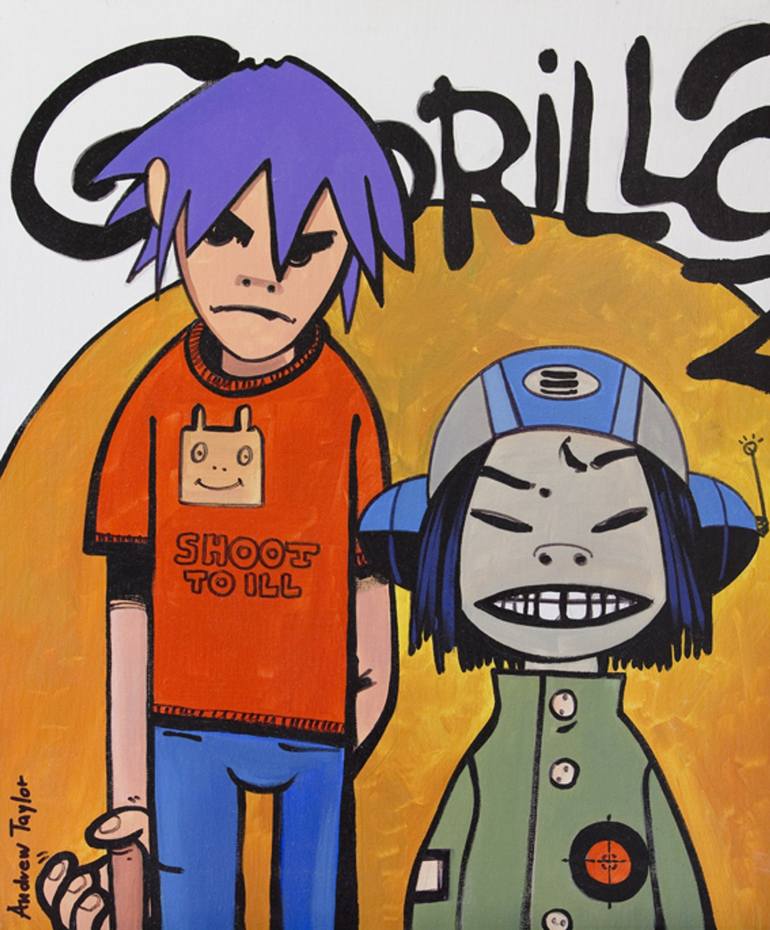 GORILLAZ Painting by ANDREW TAYLOR | Saatchi Art