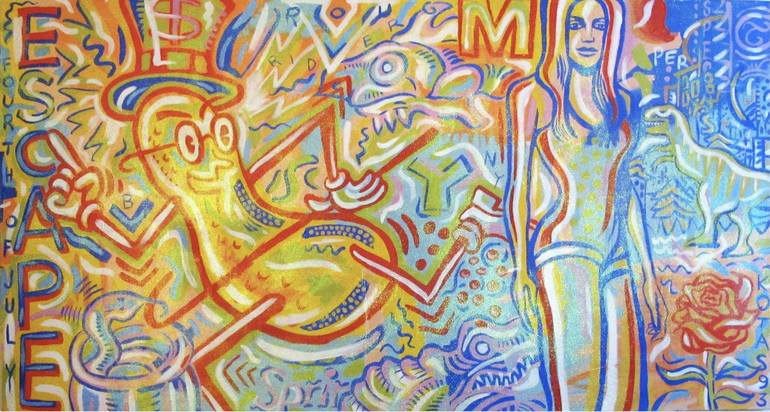 Original Abstract Pop Culture/Celebrity Painting by Karl Kotas