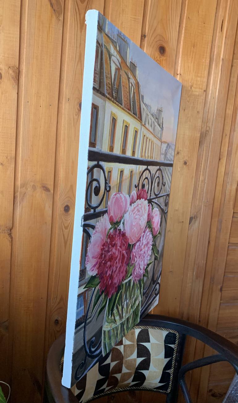 Original Photorealism Floral Painting by LARISA SAMOILOVA