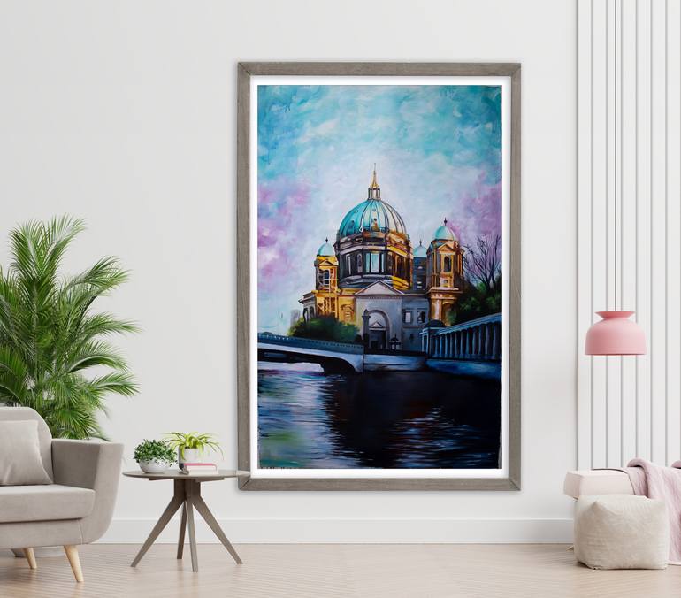 Original Conceptual Landscape Painting by Abhay Pratap Singh