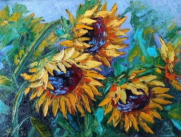 Original Oil Painting "Sunflowers" thumb