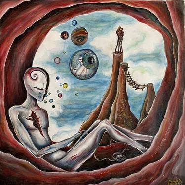 Print of Surrealism Love Paintings by Daniele Fabietti