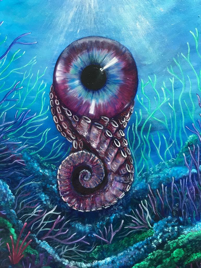 Original Surrealism Water Painting by Ana Kekic Tamborrell