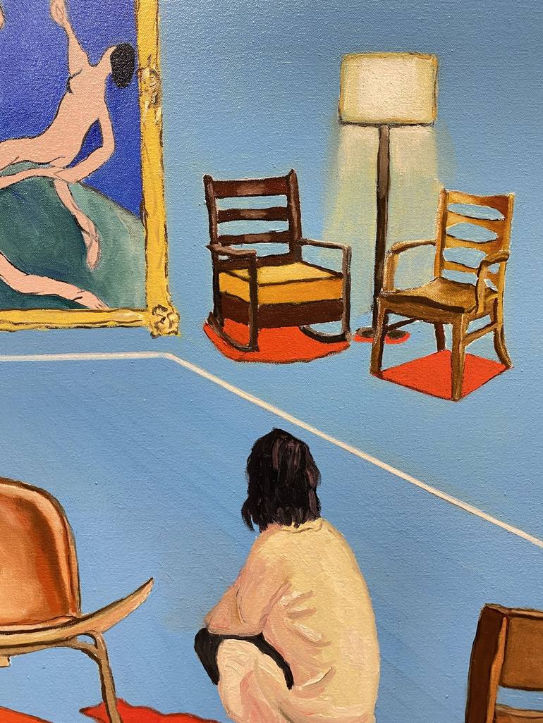 Original Contemporary Interiors Painting by greg morrissey