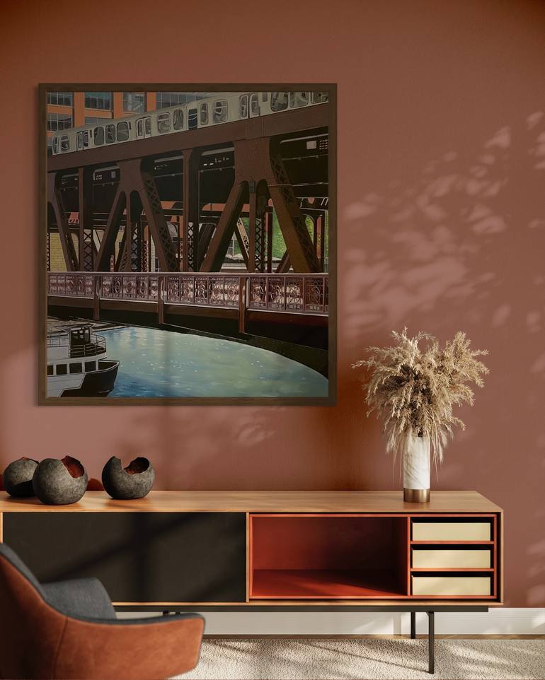 Original Realism Cities Painting by greg morrissey