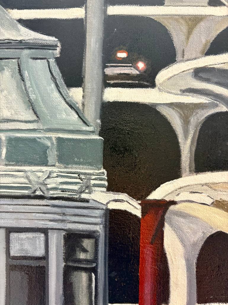 Original Modernism Cities Painting by Greg Morrissey