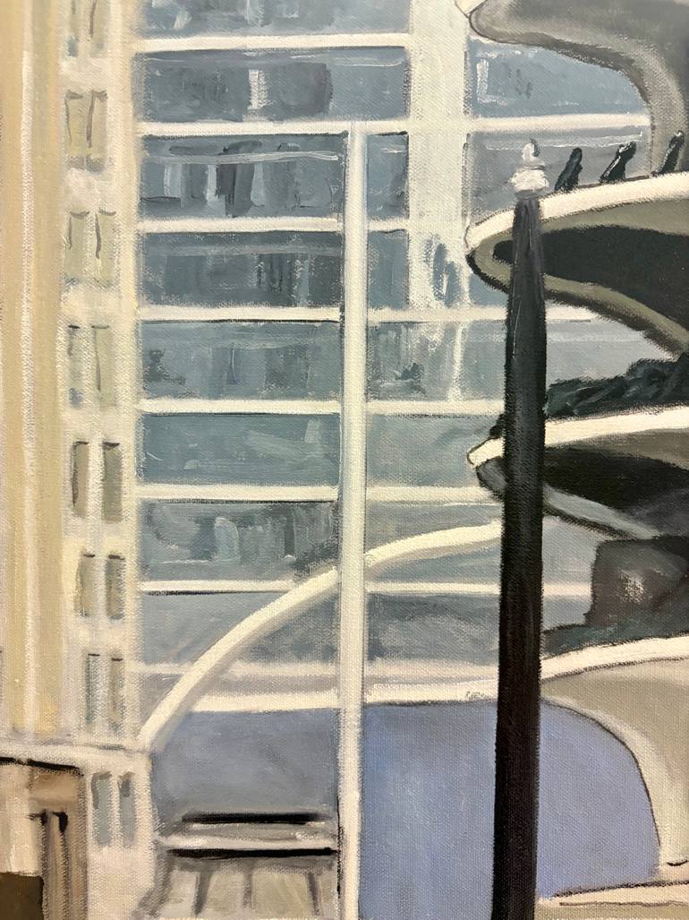 Original Modernism Cities Painting by Greg Morrissey