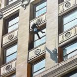 Window Washer(McCormick Building) by greg morrissey