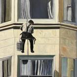 Window Washer(Congress Hotel) by greg morrissey