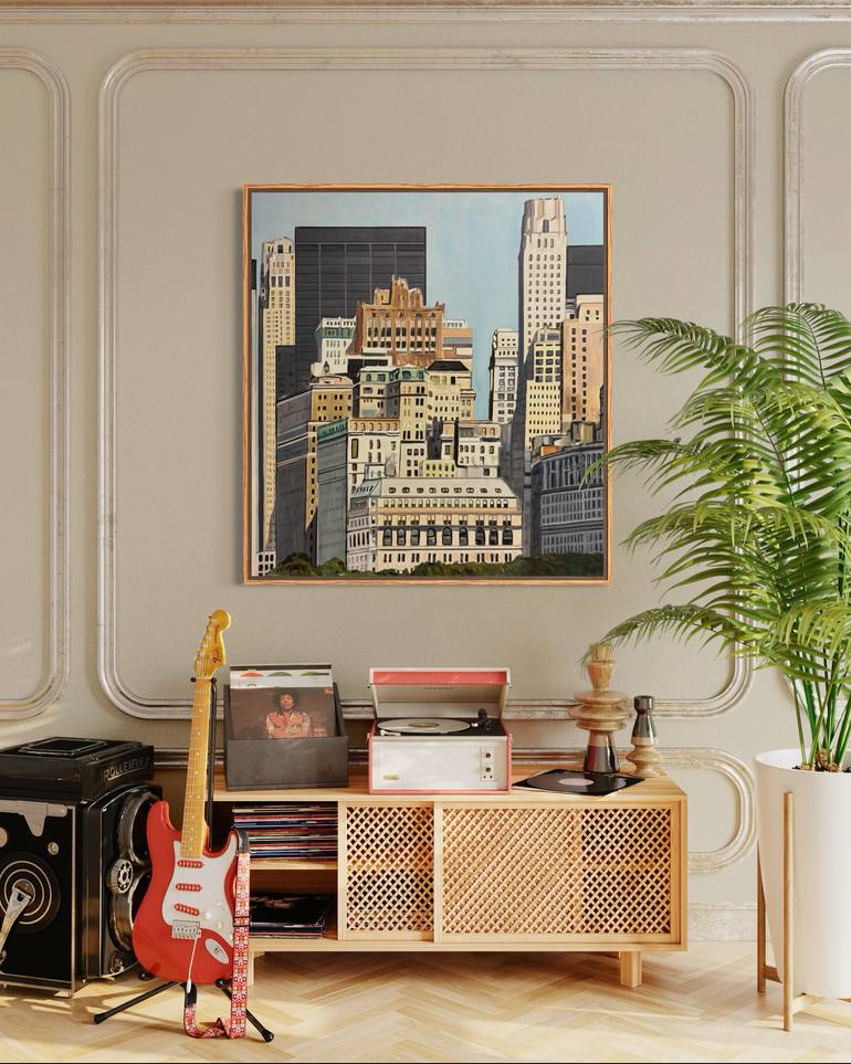 Original Contemporary Architecture Painting by Greg Morrissey